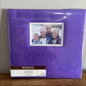 Recollections Purple Scrapbook Album